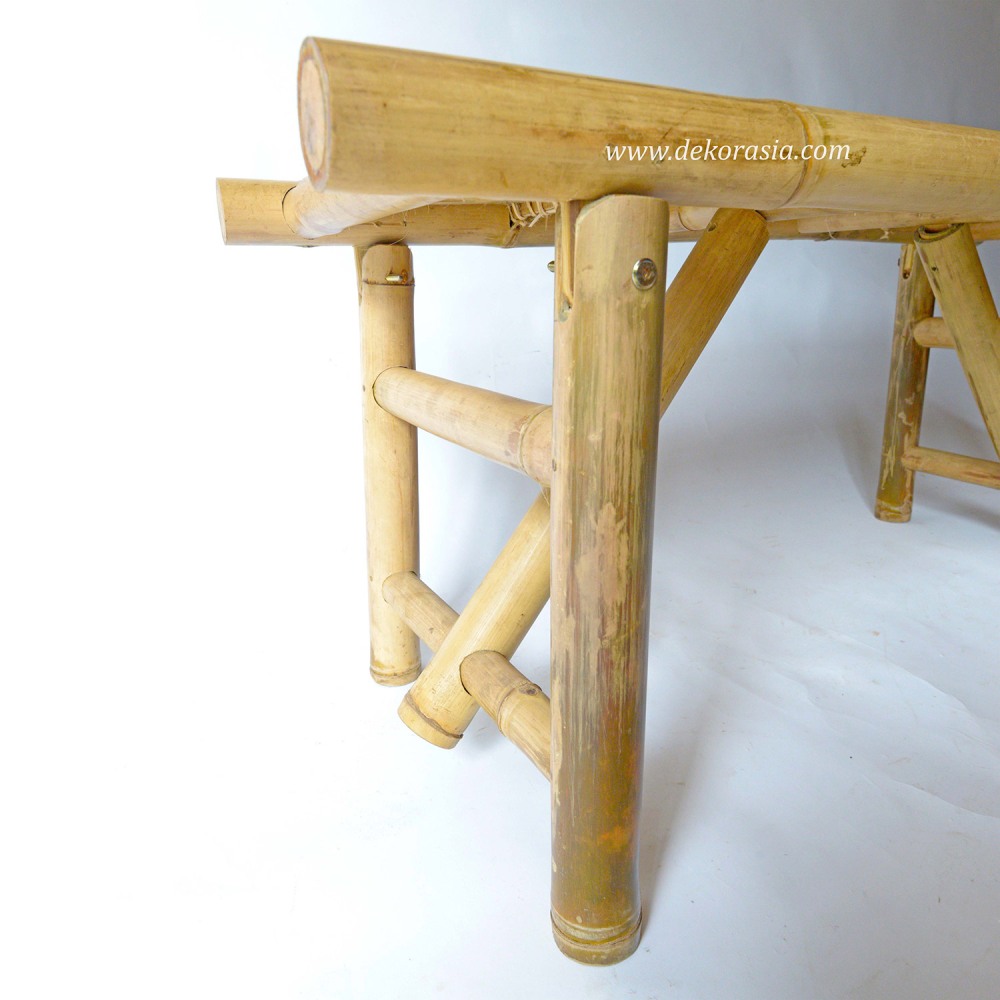Natural Color Bamboo Bench, Bamboo Knockdown - Bamboo Furniture - Image 1