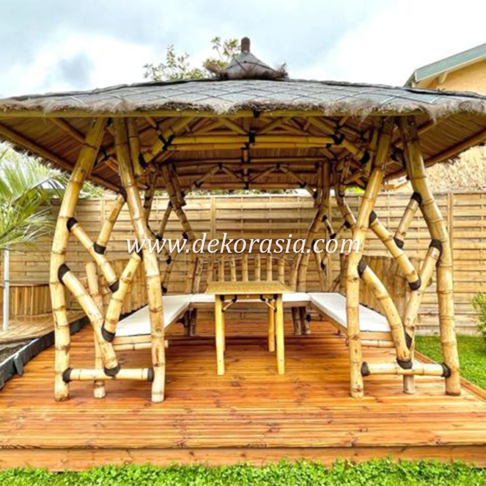 Bamboo Gazebo for Home Garden, Bamboo Gazebo Outdoor - 4